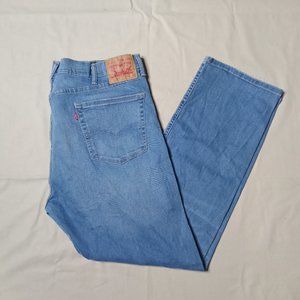 Levis 505 Mens Straight Leg Jeans Size 40 Blue Cotton 40x32